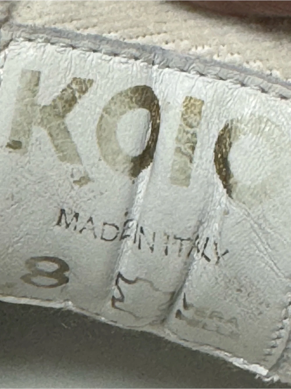 Koio Metro Low Top Court Sneakers Size 8 Leather